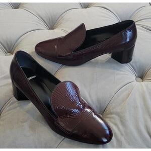 Pierre Hardy Brown Leather Loafer Pumps Teardrop Heel Women Shoe 39 9 Italy $895